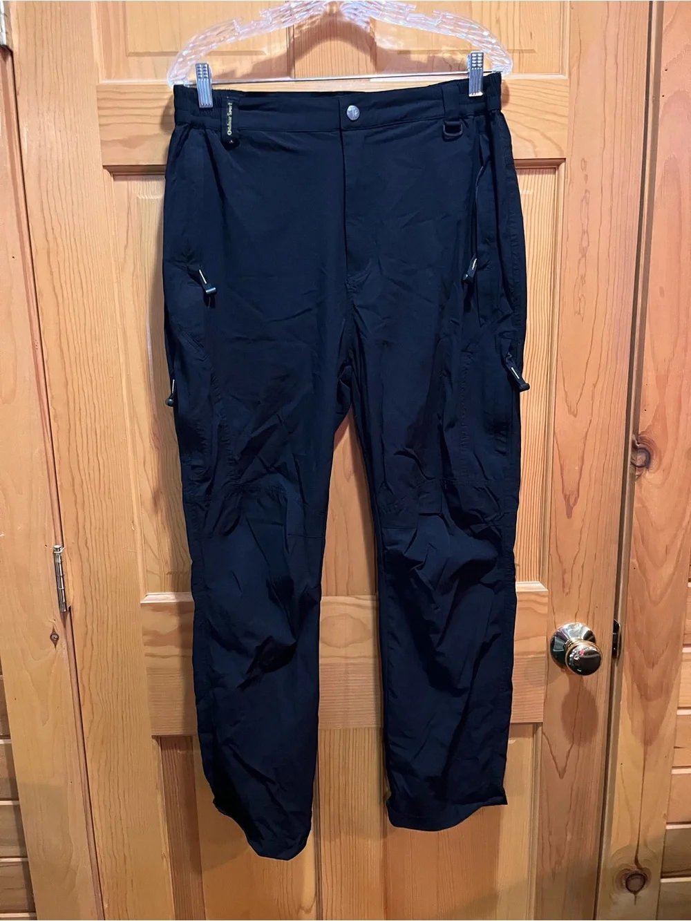 Men's Black Cargo Pants - Lightweight Utility Style